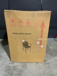 Unbranded Black OutdoorIndoor Chairs (Set of 2). See Pictures
