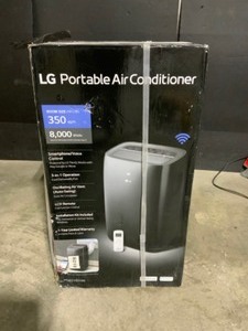 LG Electronics 8,000 BTU 115-Volt Portable Air Conditioner LP0821GSSM with Dehumidifier Function and WiFi in Gray. See Pictures