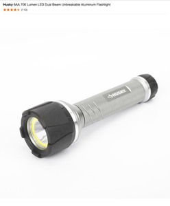 Various Sizes & Kinds of Husky & Coast Flashlights. See Pictures