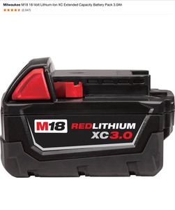 Milwaukee M12 and M18 12-Volt18-Volt Lithium-Ion Multi-Voltage Battery Charger & 18-Volt 3Ah Battery. See Pictures