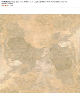 (14) Cases of TrafficMaster Beige Slate 12 in. Width x 12 in. Length x 0.080 in. Thick Peel and Stick Vinyl Tile (30 sq. ft.  case). See Pictures