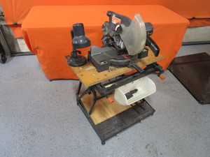 Miter Saw mounted on Workmate Bench wLight