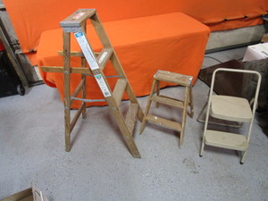 Keller 4 & 2 Wood Step Ladders & Costco Step Stool
