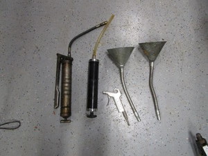 Grease Gun, Suction Gun, Funnels, Air Nozzle