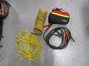 Jumper Cables, Air Hose, Rope