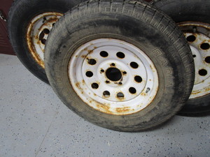 (3) Trailer Wheels & Tires 5 on 4 12 Loadstar ST20575D15