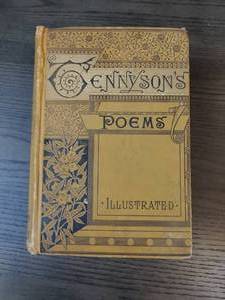 lot 4 image: Old Ennysons Poems Book