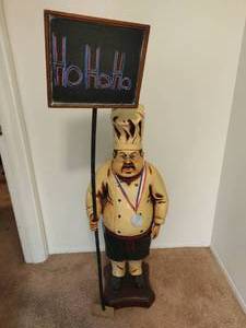 lot 27 image: Chef Dcor with Chalk Sign