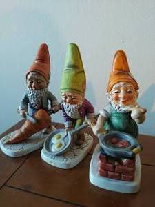 lot 113 image: Cooking Themed Goebel Co-boy Gnomes