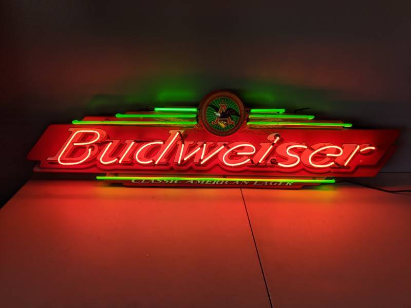 Bud Ice Frost 17"x14" Neon Sign Lamp Light Beer Bar Windows With Dimmer 