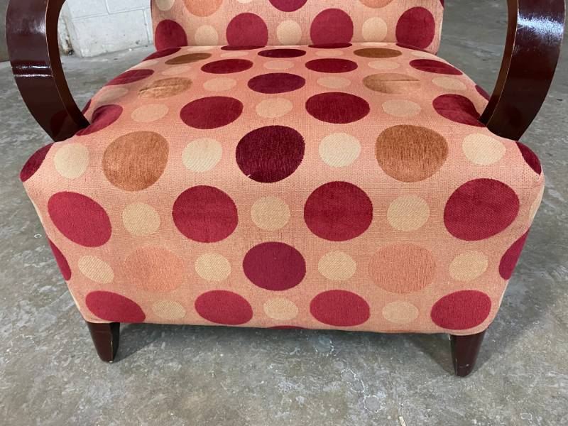 lot 783 image: Fancy Polka Dot Accent Chair - N