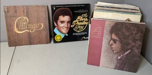 lot 54 image: Vintage Record Lot Alice Cooper, Chicago, The Elvis Presley Story, Dolly Parton, & More - A