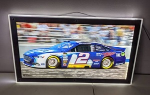 lot 23 image: NASCAR #2 Miller Beer Car Lighted Sign - A