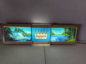 lot 5 image: Vintage Hamms Beer Panoramic Rippler Lighted Sign - A