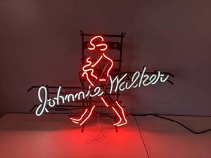 lot 10A image: Johnnie Walker Neon Sign - A