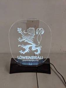lot 89 image: Lwenbru Beer Acrylic Edge Light - A