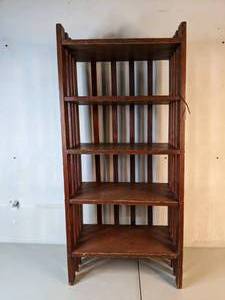 lot 93 image: Beautiful Wooden 5-Shelf Bookshelf - A
