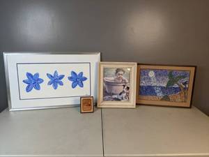 lot 74 image: Lot of (4) Framed Artwork Pieces (Various Sizes) - A
