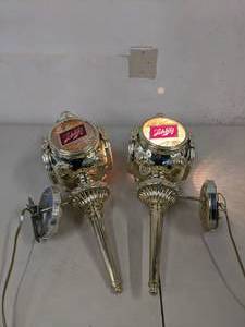 lot 76 image: Set of (2) Vintage Schlitz Beer Sign Lighted Wall Sconces - A