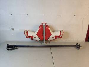 lot 78 image: Vintage Ski Boots and Allsop Shock Absorber Poles - A