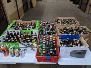 lot 141 image: Set of 7 Boxes of Beer Bottles  (And 4 Cans) - A