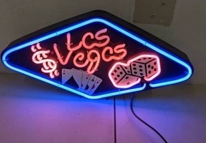 lot 188 image: Las Vegas Retro Neon Tube Light Sign - A