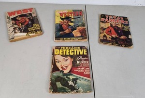 lot 178 image: Vintage Western and Thrilling Detective Magazine Collection - A