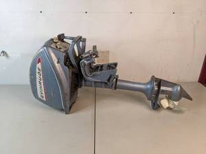 lot 223 image: Evinrude 5hp Outboard Boat Motor - A
