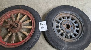 lot 168 image: Set of (2) Antique Wheels - A