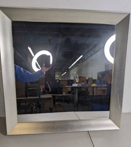 lot 134 image: Framed Square Mirror - N