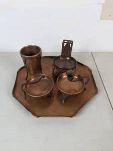 lot 237 image: Antique Copper Smoking Set - B