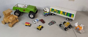 lot 297 image: Vintage Toy Lot Trucks and More - B