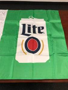 lot 128 image: Brand New 3 x 5 Miller Lite Beer Flag - T