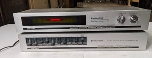 lot 332 image: Vintage Kenwood Model RA-80 Stereo Reverberation Amplifier & Kenwood Model GE-80 Stereo Equalizer - B 