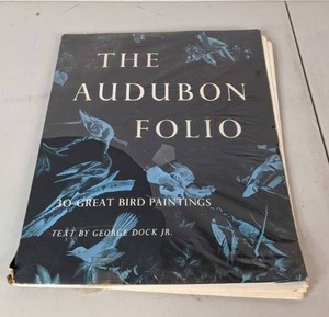 lot 299 image: Vintage Print Portfolio  The Audubon Folio - 30 Great Bird Paintings Text by George Dock, Jr. - B