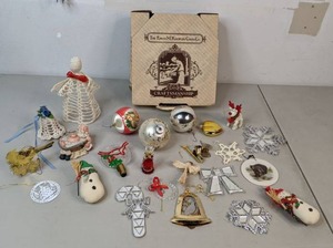 lot 309 image: Wonderful Christmas Lot Ornaments, Decorations, Norman Rockwell Collectible Plate, & More - B