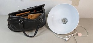 lot 312 image: Mixed Lot Black Purse, C Clamps, Dome Light, & More - B