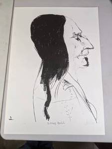 lot 449 image: SignedNumbered Lithograph Sitting Bull by Leonard Baskin - D