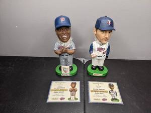 lot 390 image: Minnesota Twins MLB Baseball Bobbleheads - Al Newman and Brad Radke - A