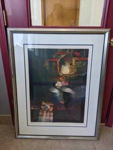lot 429 image: SignedNumbered Lithograph of a Woman with Flowers by Sunol Alvar  - D