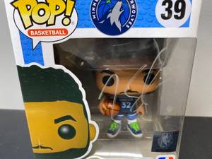 lot 127 image: Brand New Karl Anthony Towns Autographed Minnesota Timberwolves Funko POP Figurine KAT - T