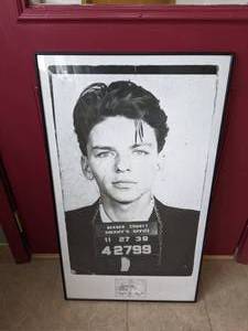 lot 475 image: Frank Sinatra Framed Mug Shot - B