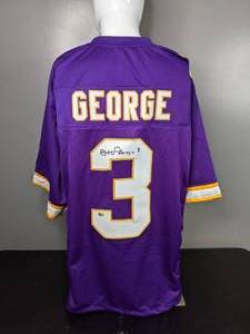 lot 378 image: Minnesota Vikings Autographed NFL Football Jersey Signed by Jeff George - B
