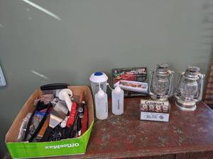 lot 711 image: Inflatable Salad Buffet. Utensils. Cuisinart Thermometers. Blackstone Bottles. Lanterns - W
