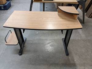 lot 507 image: Classic Office  Student Desk with Metal Base - E
