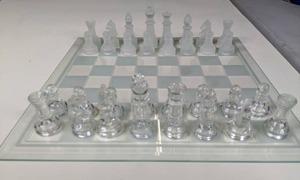 lot 536 image: Glass Chess Set - E