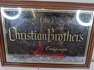 lot 32A image: Vintage The Christian Brothers California Brandy Sign - N