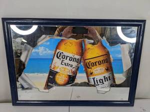 lot 33A image: Corona ExtraCorona Light Beer Sign - N