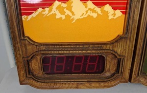 lot 41A image: Vintage Coors Beer SignDigital Clock - N