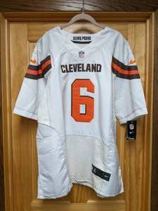 lot 420 image: New Baker Mayfield Custom Baker Time NFL Cleveland Browns Nike Football Jersey Size 48 - T